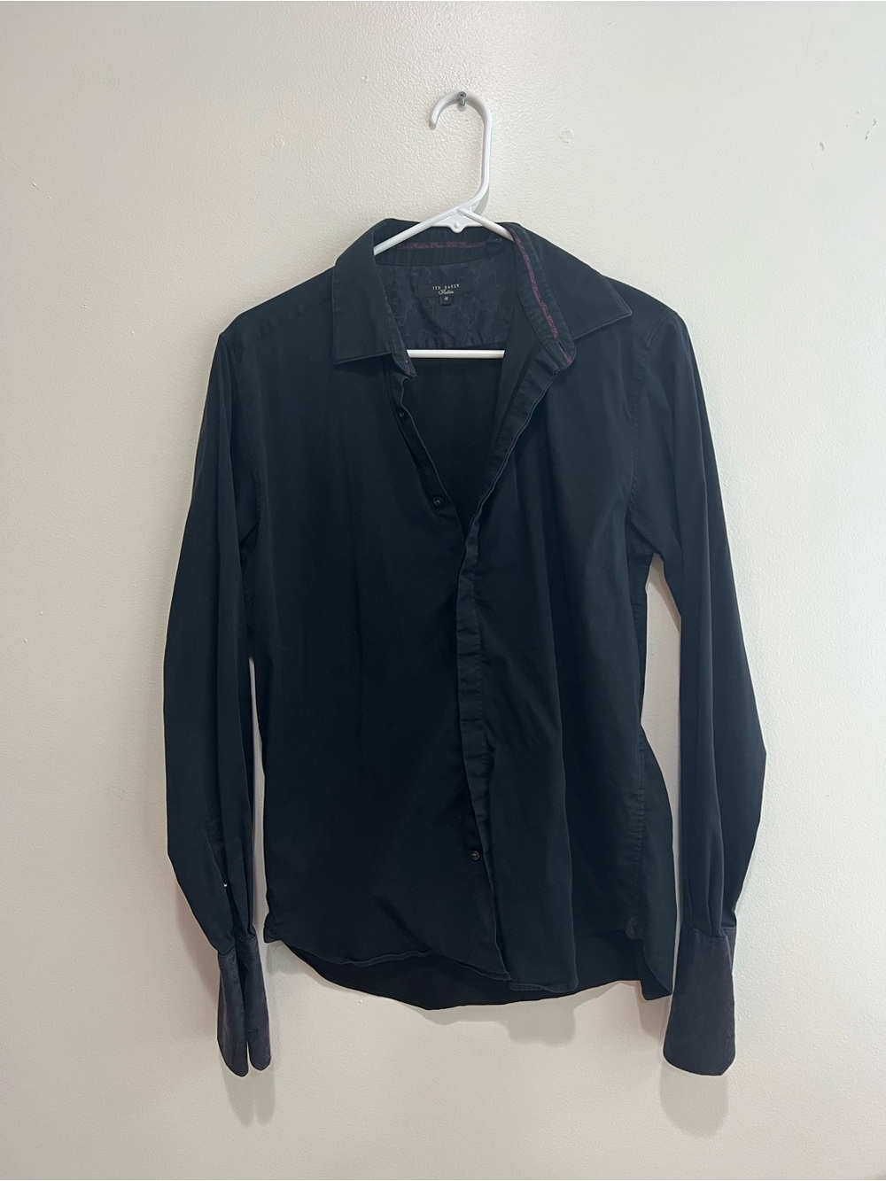 Ted Baker Black Men's Long-Sleeve Button Shirt